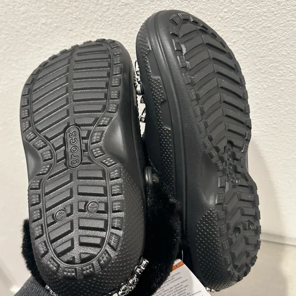 Crocs Classic Lined Clog Simone Rocha Black US women's 7 size Embellished NWT - Picture 7 of 10